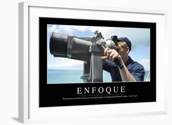 Enfoque. Cita Inspiradora Y Póster Motivacional-null-Framed Photographic Print