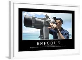 Enfoque. Cita Inspiradora Y Póster Motivacional-null-Framed Photographic Print