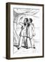 Eng and Chang, Siamese Twins, Playing Shuttlecock-W Day-Framed Art Print