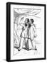 Eng and Chang, Siamese Twins, Playing Shuttlecock-W Day-Framed Art Print