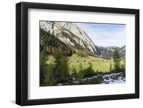 Eng Valley in Late Autumn, Karwendel Mountais, Tyrol, Austria-Martin Zwick-Framed Photographic Print