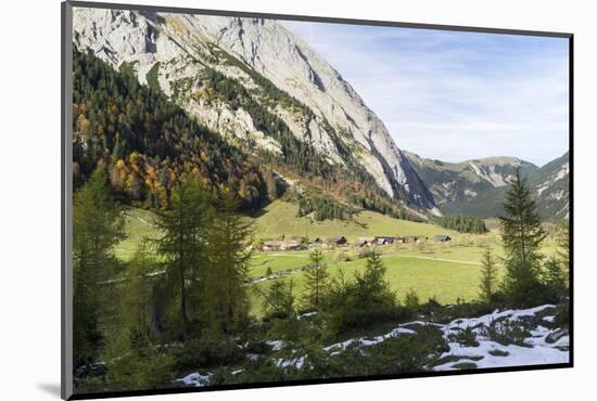 Eng Valley in Late Autumn, Karwendel Mountais, Tyrol, Austria-Martin Zwick-Mounted Photographic Print
