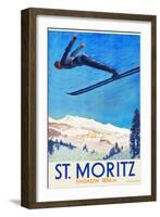 Engadin -- St. Moritz-Carl Moos-Framed Art Print