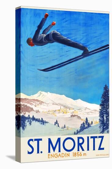 Engadin -- St. Moritz-Carl Moos-Stretched Canvas