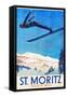 Engadin -- St. Moritz-Carl Moos-Framed Stretched Canvas