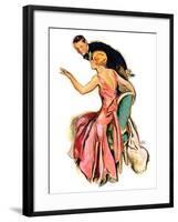 "Engaged Couple,"May 17, 1930-John LaGatta-Framed Giclee Print