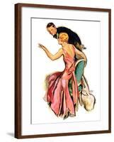 "Engaged Couple,"May 17, 1930-John LaGatta-Framed Giclee Print