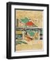 Engaged Couple's First Conversation in Presence of Family, by Painter from Tosa School-null-Framed Giclee Print