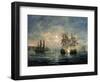 Engagement Between the "Bonhomme Richard" and the "Serapis" Off Flamborough Head, 1779-Richard Willis-Framed Premium Giclee Print