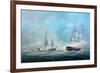 Engagement Between the Macedonian and United States 1812-Richard Willis-Framed Giclee Print