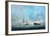 Engagement Between the Macedonian and United States 1812-Richard Willis-Framed Giclee Print