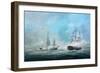 Engagement Between the Macedonian and United States 1812-Richard Willis-Framed Premium Giclee Print