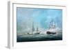 Engagement Between the Macedonian and United States 1812-Richard Willis-Framed Premium Giclee Print