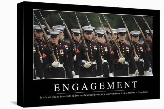 Engagement: Citation Et Affiche D'Inspiration Et Motivation-null-Stretched Canvas