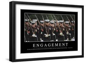 Engagement: Citation Et Affiche D'Inspiration Et Motivation-null-Framed Premium Photographic Print