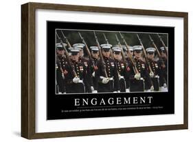 Engagement: Citation Et Affiche D'Inspiration Et Motivation-null-Framed Photographic Print