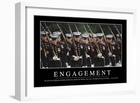 Engagement: Citation Et Affiche D'Inspiration Et Motivation-null-Framed Photographic Print