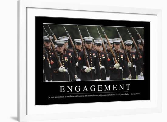 Engagement: Citation Et Affiche D'Inspiration Et Motivation-null-Framed Photographic Print