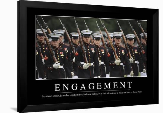 Engagement: Citation Et Affiche D'Inspiration Et Motivation-null-Framed Photographic Print