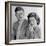 Engagement Portrait of John Kennedy and Jacqueline Bouvier-null-Framed Photo