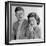 Engagement Portrait of John Kennedy and Jacqueline Bouvier-null-Framed Photo