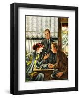 "Engagement Ring," May 7, 1949-Constantin Alajalov-Framed Giclee Print