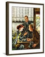 "Engagement Ring," May 7, 1949-Constantin Alajalov-Framed Giclee Print