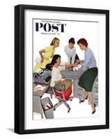 "Engagement Ring" Saturday Evening Post Cover, February 22, 1958-Kurt Ard-Framed Giclee Print