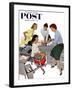 "Engagement Ring" Saturday Evening Post Cover, February 22, 1958-Kurt Ard-Framed Giclee Print