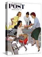 "Engagement Ring" Saturday Evening Post Cover, February 22, 1958-Kurt Ard-Stretched Canvas