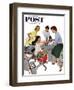 "Engagement Ring" Saturday Evening Post Cover, February 22, 1958-Kurt Ard-Framed Giclee Print