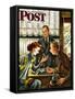 "Engagement Ring," Saturday Evening Post Cover, May 7, 1949-Constantin Alajalov-Framed Stretched Canvas