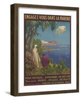 "Engagez vous dans la marine"-null-Framed Giclee Print