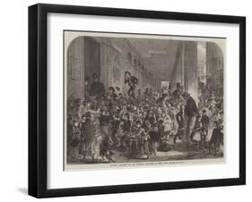 Engaging Children for the Christmas Pantomime at Drury Lane Theatre-null-Framed Giclee Print