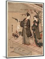 Engawa No Wakai Danjo-Suzuki Harunobu-Mounted Giclee Print