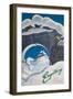 Engelberg Switzerland Travel Poster-null-Framed Giclee Print