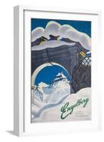 Engelberg Switzerland Travel Poster-null-Framed Giclee Print