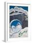 Engelberg Switzerland Travel Poster-null-Framed Giclee Print