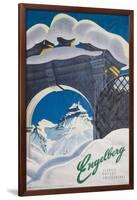 Engelberg Switzerland Travel Poster-null-Framed Giclee Print