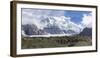 Engilchek Glacier and Khan Tengri Mountain, Central Tian Shan Mountain range, Border of Kyrgyzstan -G&M Therin-Weise-Framed Photographic Print