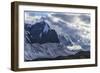 Engilchek Glacier and Khan Tengri Mountain, Central Tian Shan Mountain range, Border of Kyrgyzstan-G&M Therin-Weise-Framed Photographic Print