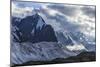 Engilchek Glacier and Khan Tengri Mountain, Central Tian Shan Mountain range, Border of Kyrgyzstan-G&M Therin-Weise-Mounted Photographic Print