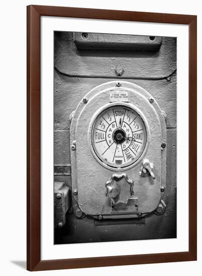 Engine Controls Aboard the Uss Midway in San Diego, Ca-Andrew Shoemaker-Framed Premium Photographic Print