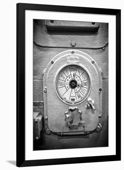 Engine Controls Aboard the Uss Midway in San Diego, Ca-Andrew Shoemaker-Framed Premium Photographic Print