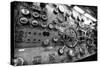 Engine Controls Aboard the Uss Midway in San Diego, Ca-Andrew Shoemaker-Stretched Canvas