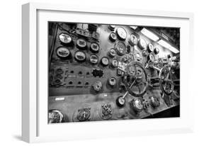 Engine Controls Aboard the Uss Midway in San Diego, Ca-Andrew Shoemaker-Framed Photographic Print