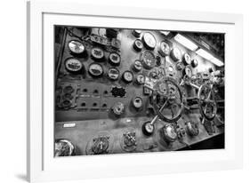 Engine Controls Aboard the Uss Midway in San Diego, Ca-Andrew Shoemaker-Framed Photographic Print