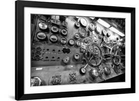 Engine Controls Aboard the Uss Midway in San Diego, Ca-Andrew Shoemaker-Framed Photographic Print