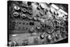 Engine Controls Aboard the Uss Midway in San Diego, Ca-Andrew Shoemaker-Stretched Canvas