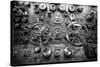 Engine Controls Aboard the Uss Midway in San Diego, Ca-Andrew Shoemaker-Stretched Canvas